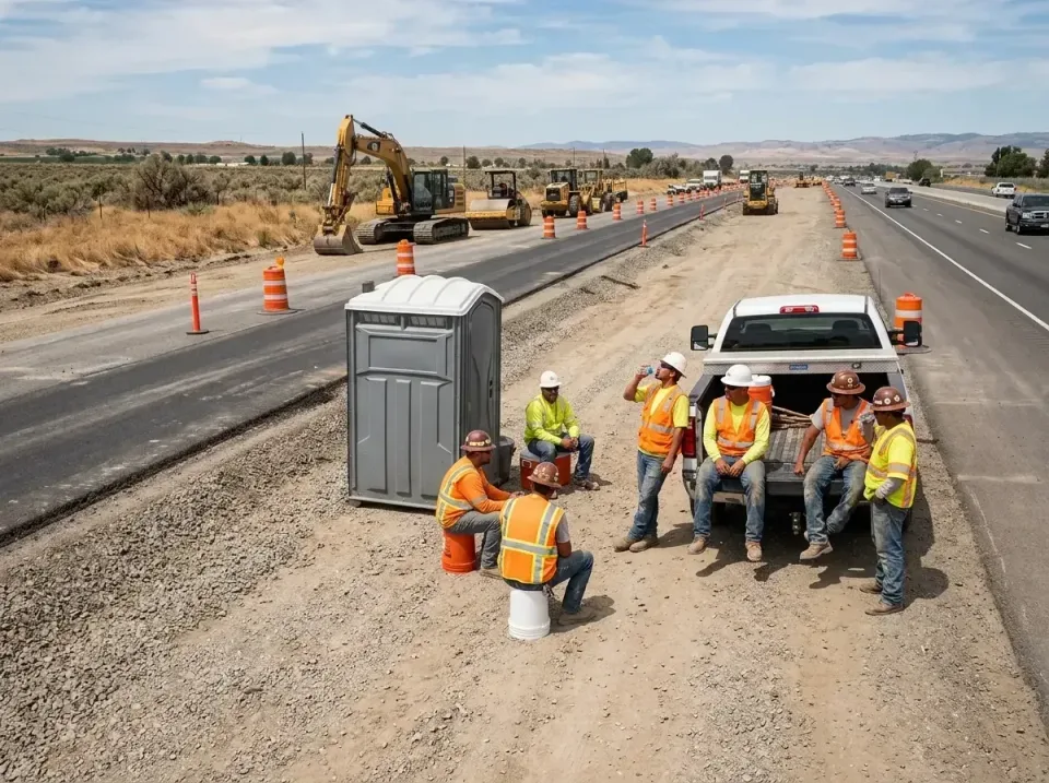 highway-road-construction-crew-007 — frequently asked questions, Porta Potty and Restroom Rentals in Warrenton, OR